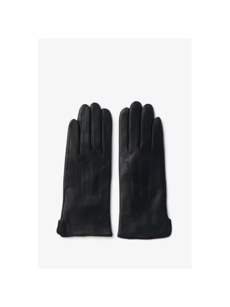 Кожаные перчатки Estro черные