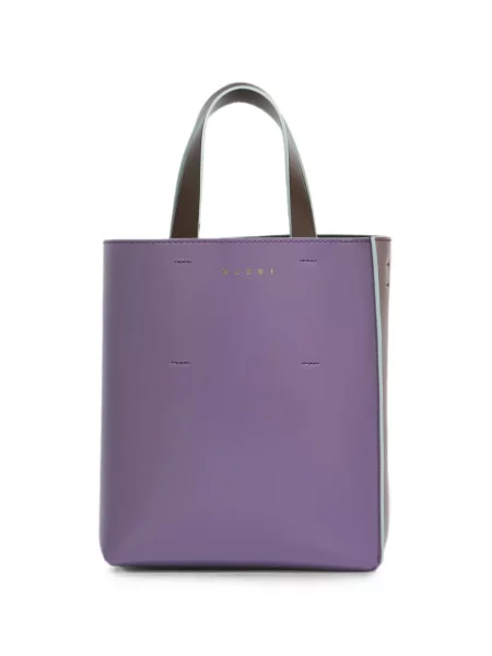 Geantă Marni din piele violet
