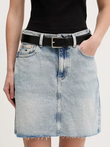 Tommy Jeans sukně džínová modré