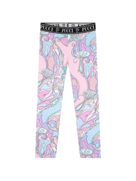 Legginsy dziecięce Pucci różowe