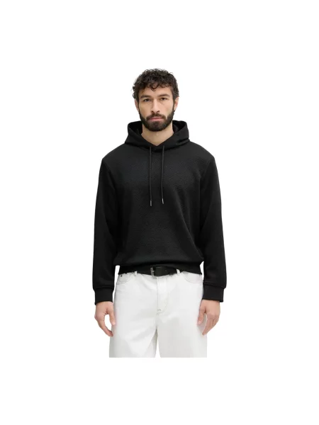Bluza z kapturem Armani Exchange z kapturem czarna