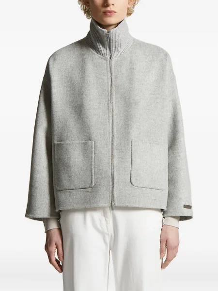 Kamizelka Peserico prążkowana szara