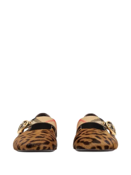 Balerini Burberry cu imagine maro