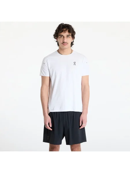 Короткая футболка On с коротким рукавом для бега белая