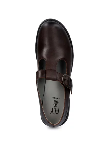 Pantofi Fly London cu cataramă maro