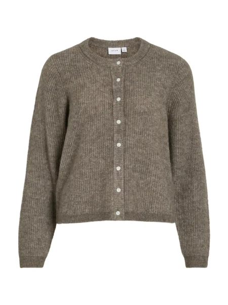 VILA Geacă tricotată VILORY amestecat maro