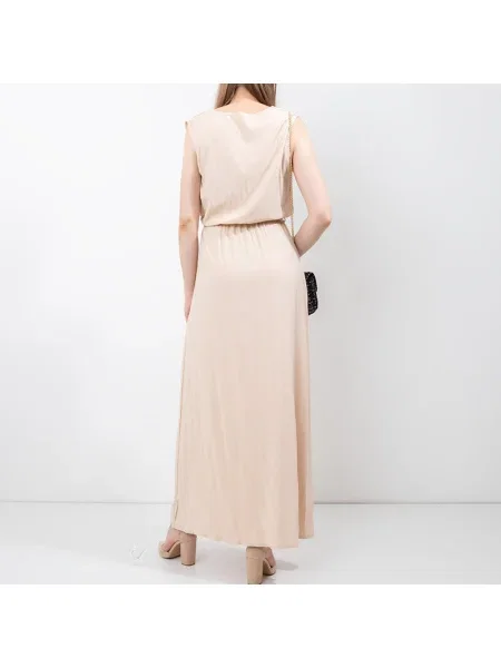 Rochie maxi Resti de costum bej