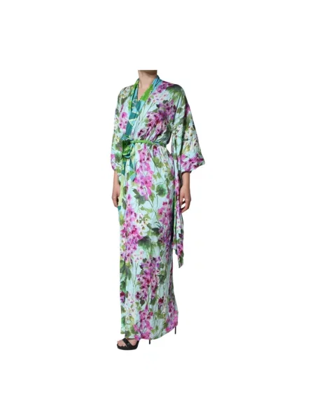 Jedwabna sukienka maxi Dolce And Gabbana