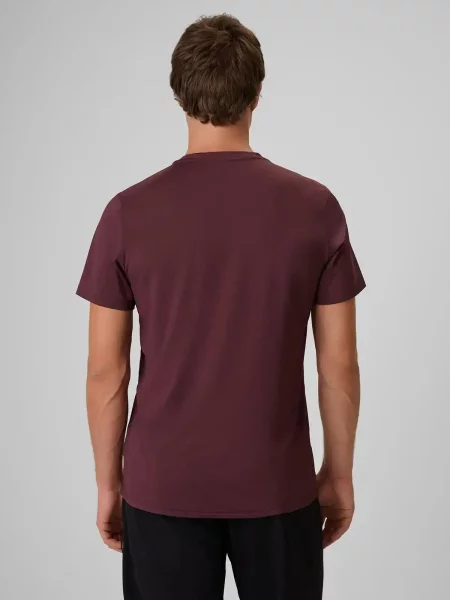 T-shirt treningowy z wykończeniem szybkoschnącym 4F czerwona
