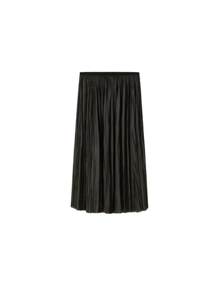 Spódnica plisowana Roberto Collina do kolan zielona