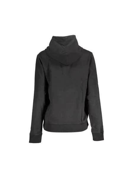 Długa bluza z kapturem Tommy Hilfiger elegancka z długim rękawem czarna