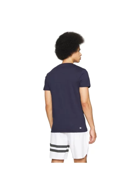 Lacoste t-shirt granatowy niebieska
