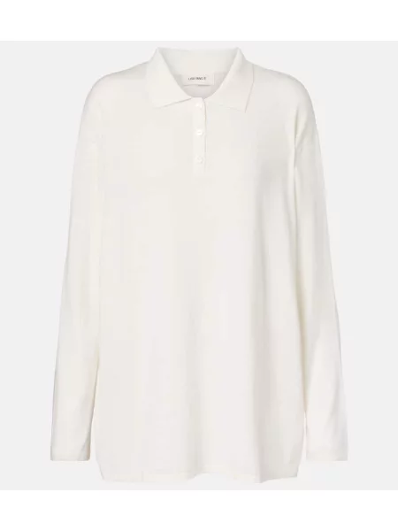 Pulover Lisa Yang din cașmir alb