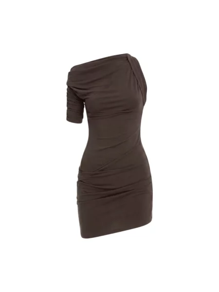 Sukienka mini Jacquemus brązowa