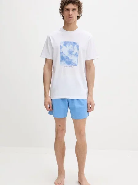 Karl Lagerfeld Piżama dwuczęściowa z niebieska