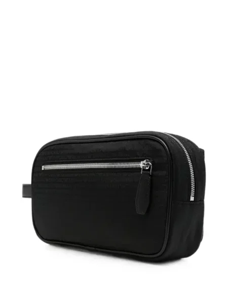 Taška Emporio Armani s autogramem černá