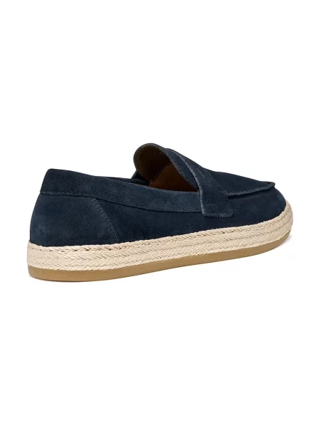 Mocasini Geox din piele albastru