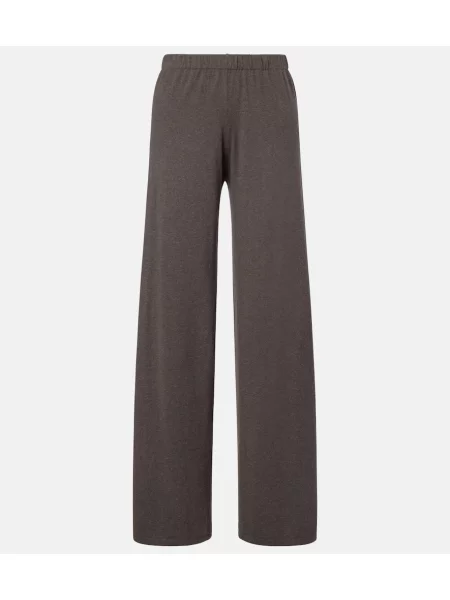 Pantaloni Lisa Yang din cașmir maro