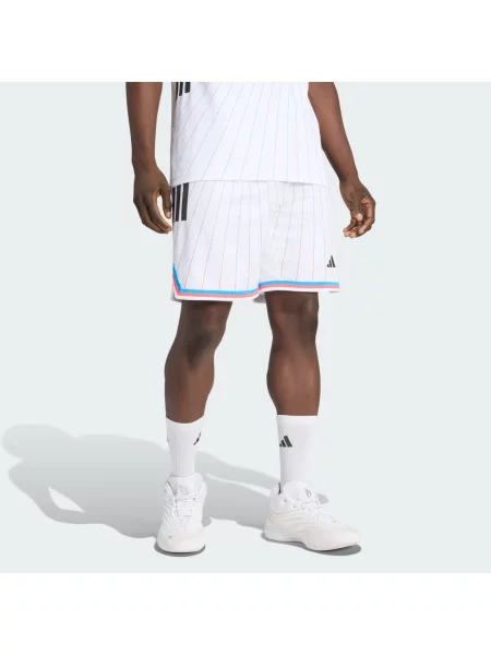 Spodenki wyjazdowe Paris Basketball białe