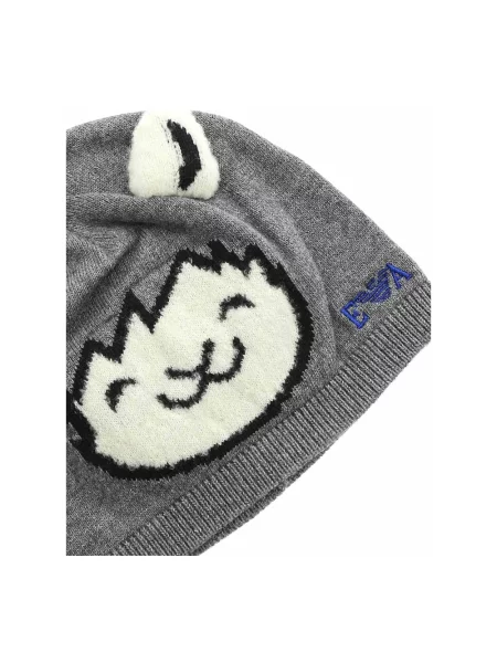 Czapka z daszkiem Emporio Armani z logo szara