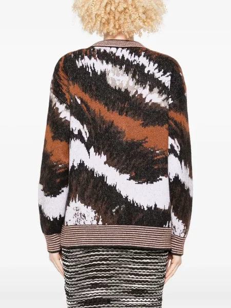 Cardigan Missoni cu imagine cu imprimeu abstract negru