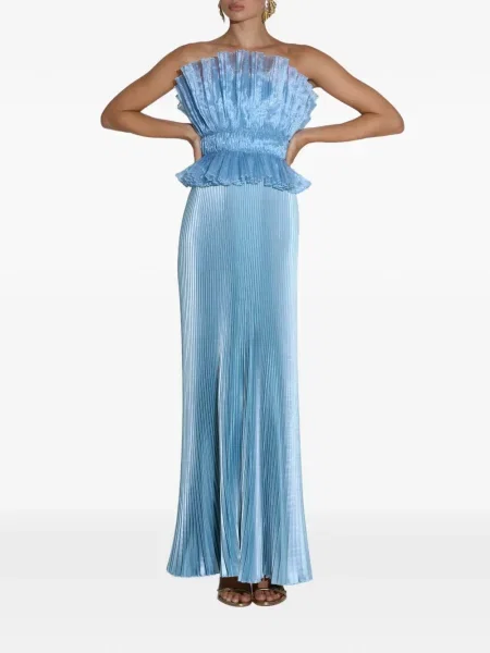 Cu peplum rochie maxi L'idée de costum albastru