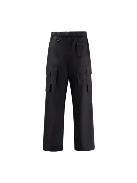 Spodnie z domieszką wełny Refined Wool Cargo Pants proste czarny