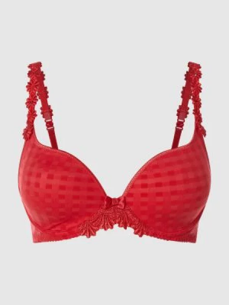 Biustonosz push up z odpinanymi ramiączkami model ‘Avero’ Marie Jo czerwony