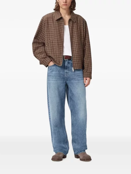 Blugi drepți Allsaints albastru