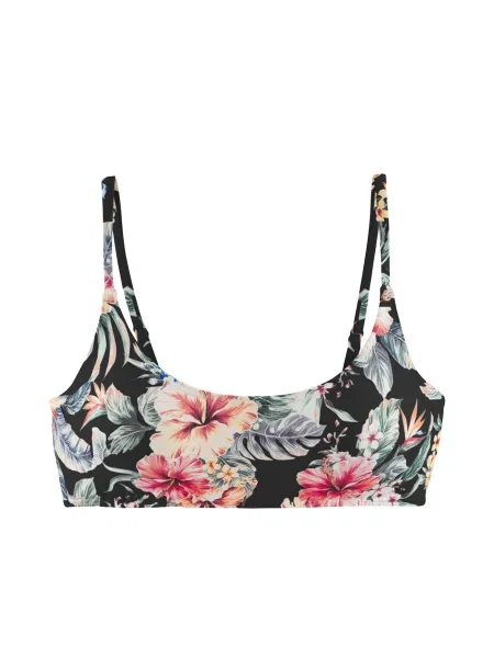 LASCANA Sutien costum de baie verde / roșu negru