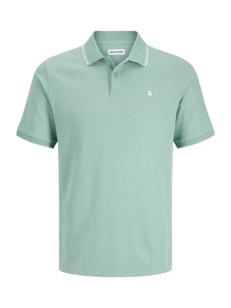 Jack & Jones Plus Tricou JJEAUSTIN verde mentă alb