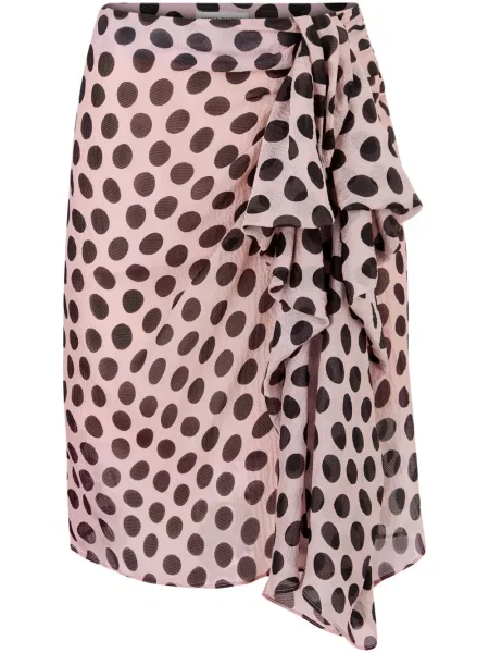 Fustă Nina Ricci cu funde roz