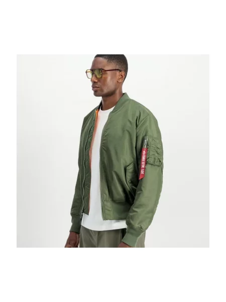 ALPHA INDUSTRIES Přechodná bunda Heritage' zelená