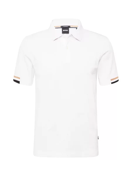BOSS Black Tricou Parlay negru alb