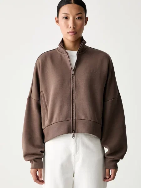 Adidas Originals hanorac cu pentru femei cu Spacer maro