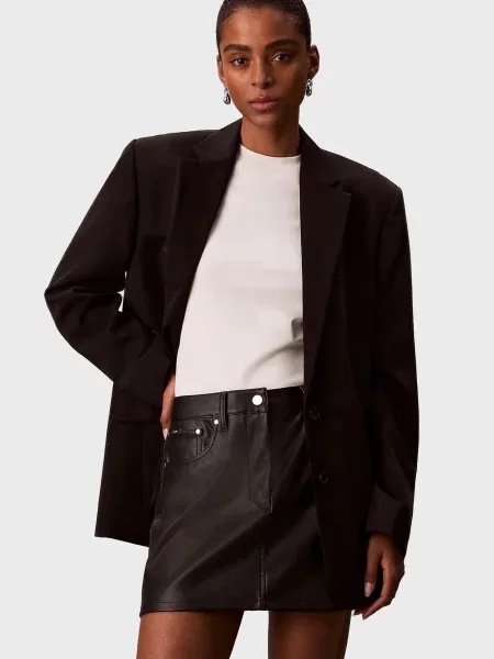 Джинсова спідниця Calvin Klein Jeans чорна