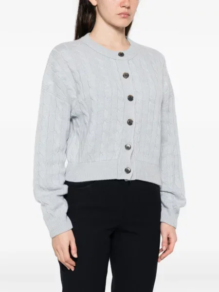 Плетена жилетка Lisa Yang синьо