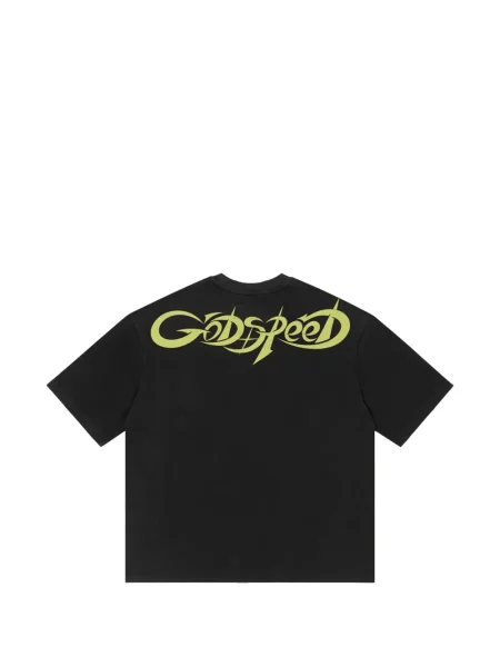 Tricou Godspeed cu imagine negru