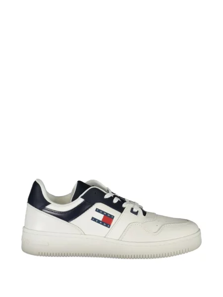 Sneakerși Tommy Hilfiger cu autograf alb