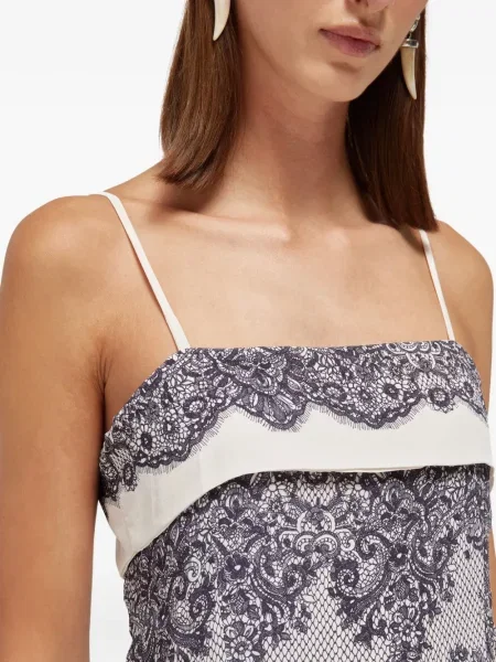 Rochie Blugirl cu imagine din dantelă cu bretele