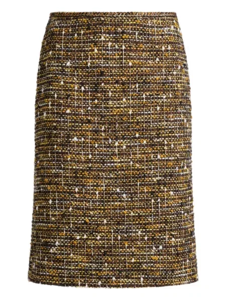 Fustă Etro din tweed maro