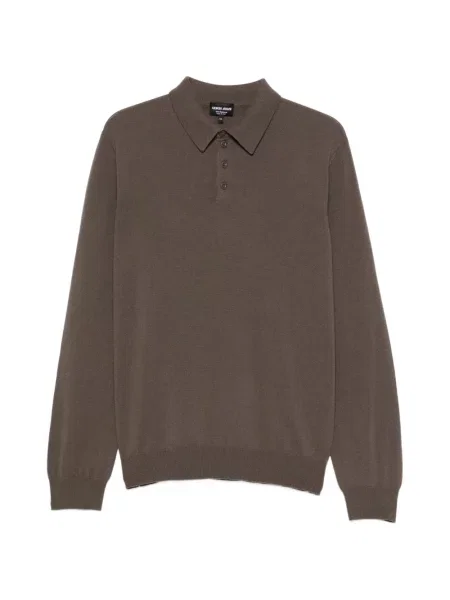Tricou polo Giorgio Armani maro