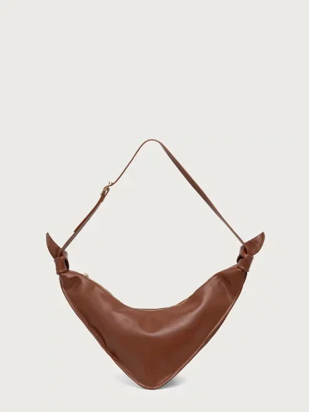 Themoire crossbody kabelka SAFFO hnědá