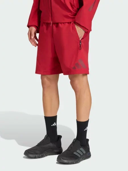 Повседневные шорты Adidas бордовые