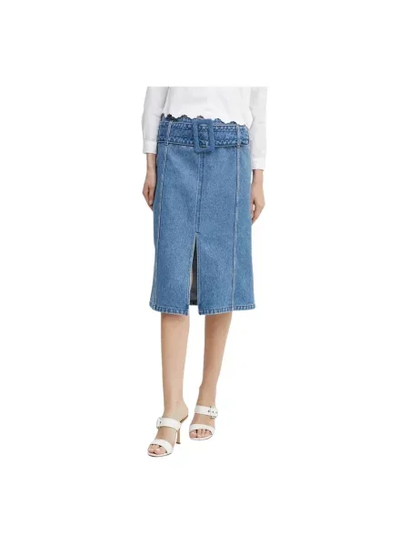 Patou spódnica jeansowa niebieska