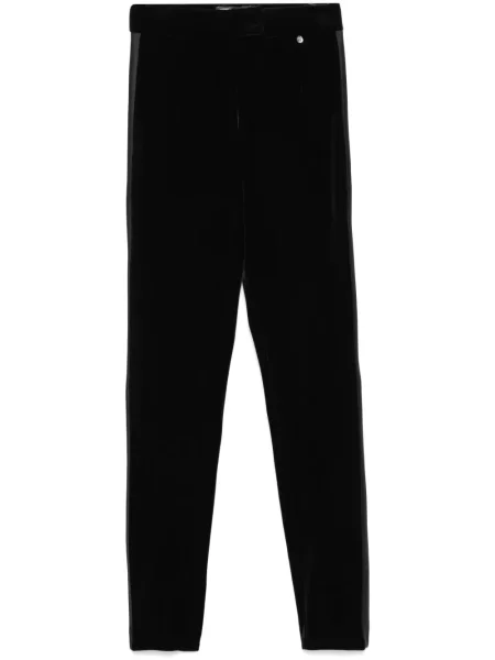 Pantaloni Nissa de catifea negru