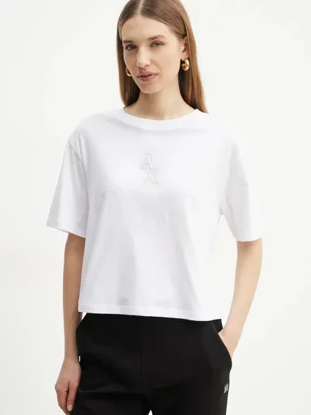 Тениска Armani Exchange бяло