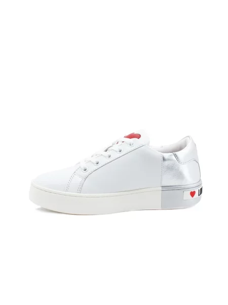 Sneakersy Love Moschino skórzane białe