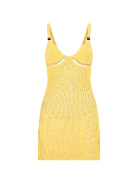 Rochie mini The Attico galben