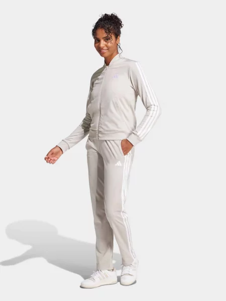 Спортивний костюм adidas Essentials поліетилентерефталат сірий